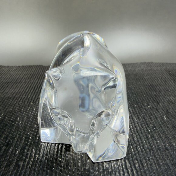 BACCARAT Clear Heave Crystal Figurine Grizzly Bear Made In France Paperweight - Picture 10 of 15